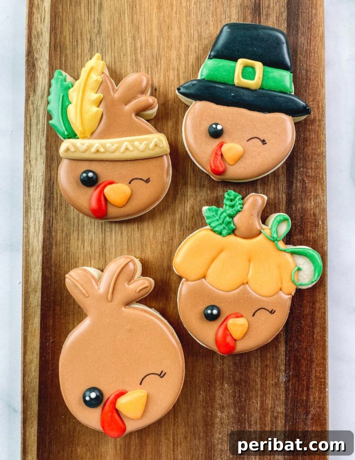Bake 40 Amazing Thanksgiving Cookies Recipes & Decorating Tips 23 Thanksgiving Turkey Cookies in a Few Easy Steps