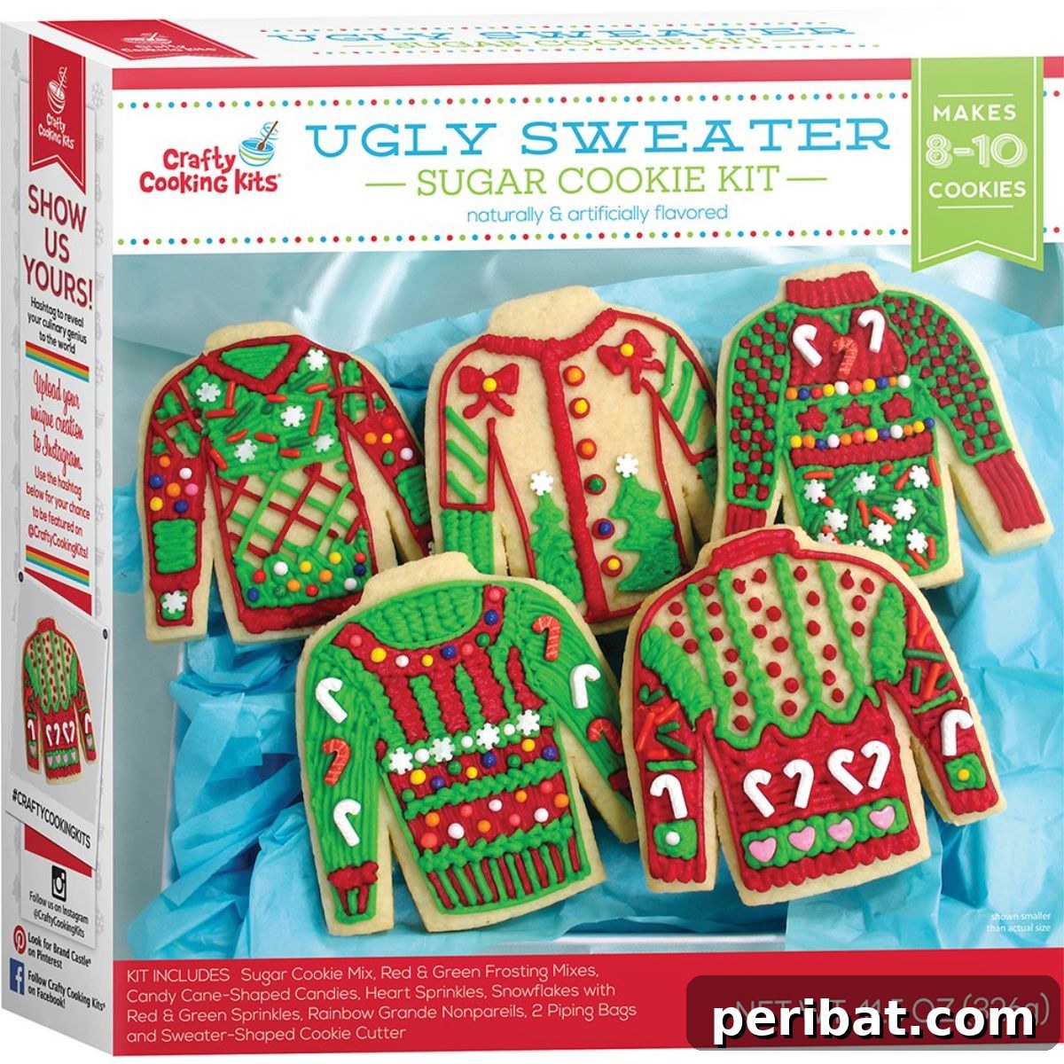 Bake 40 Amazing Thanksgiving Cookies Recipes & Decorating Tips 33 In The Mix Ugly Sweater Cookie Kit