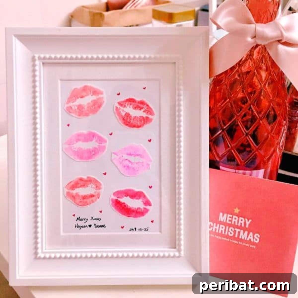 Crafting Love 45 DIY Gifts For Your Boyfriend 14 The Kiss Print – Easy DIY Wall Art Gift for Him