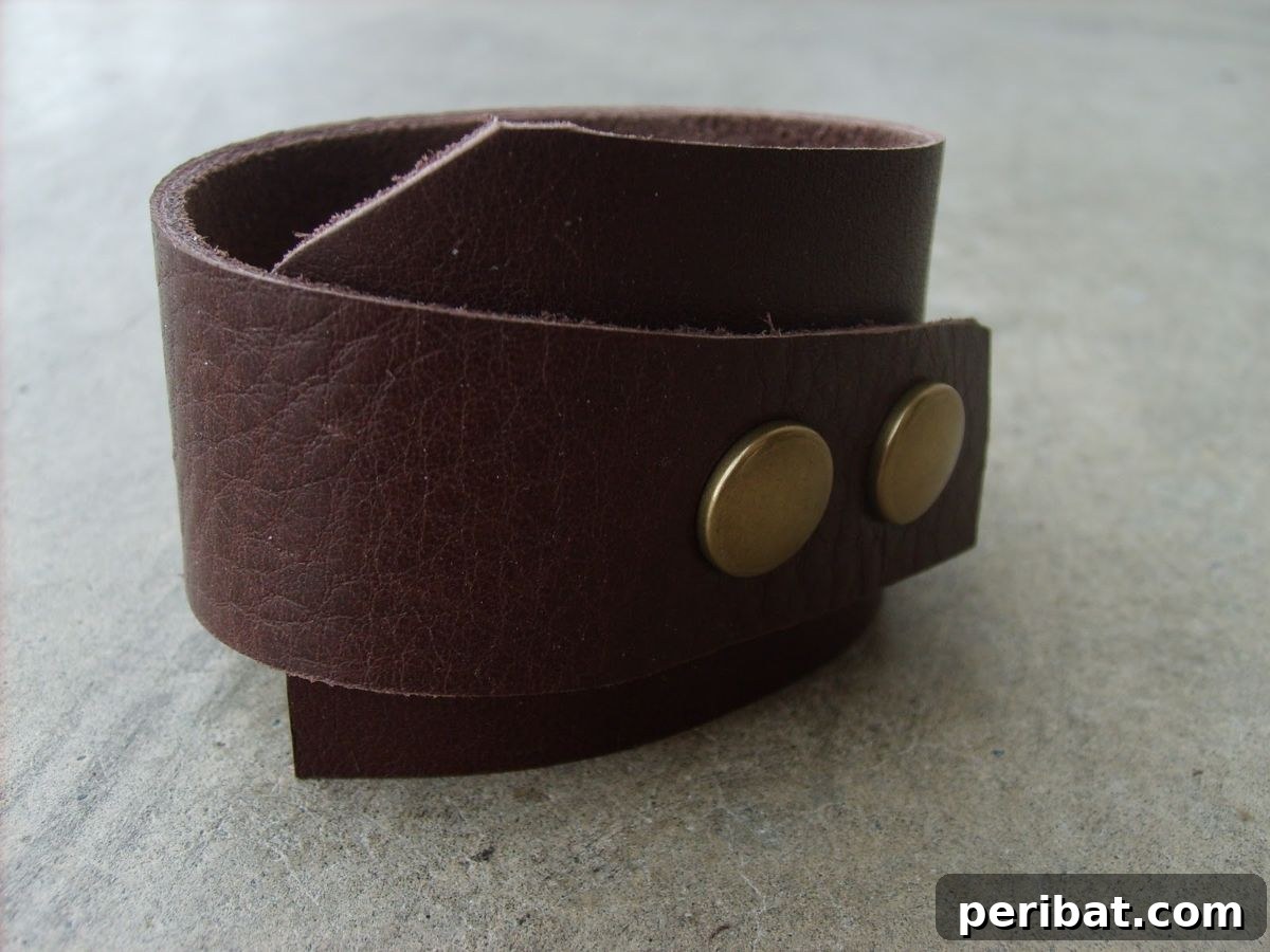 Crafting Love 45 DIY Gifts For Your Boyfriend 36 DIY Leather Cuff