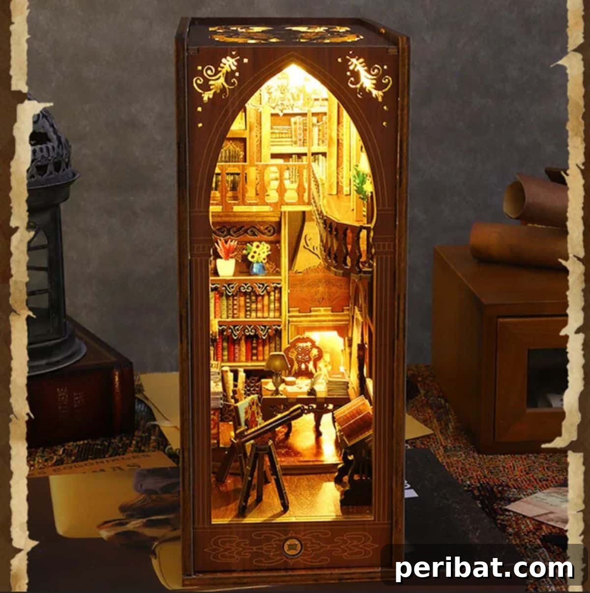 Crafting Love 45 DIY Gifts For Your Boyfriend 44 DIY Book Nook With LED Light
