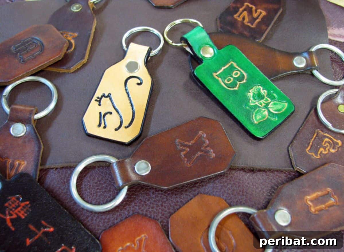 Crafting Love 45 DIY Gifts For Your Boyfriend 10 Homemade DIY Leather Keychains