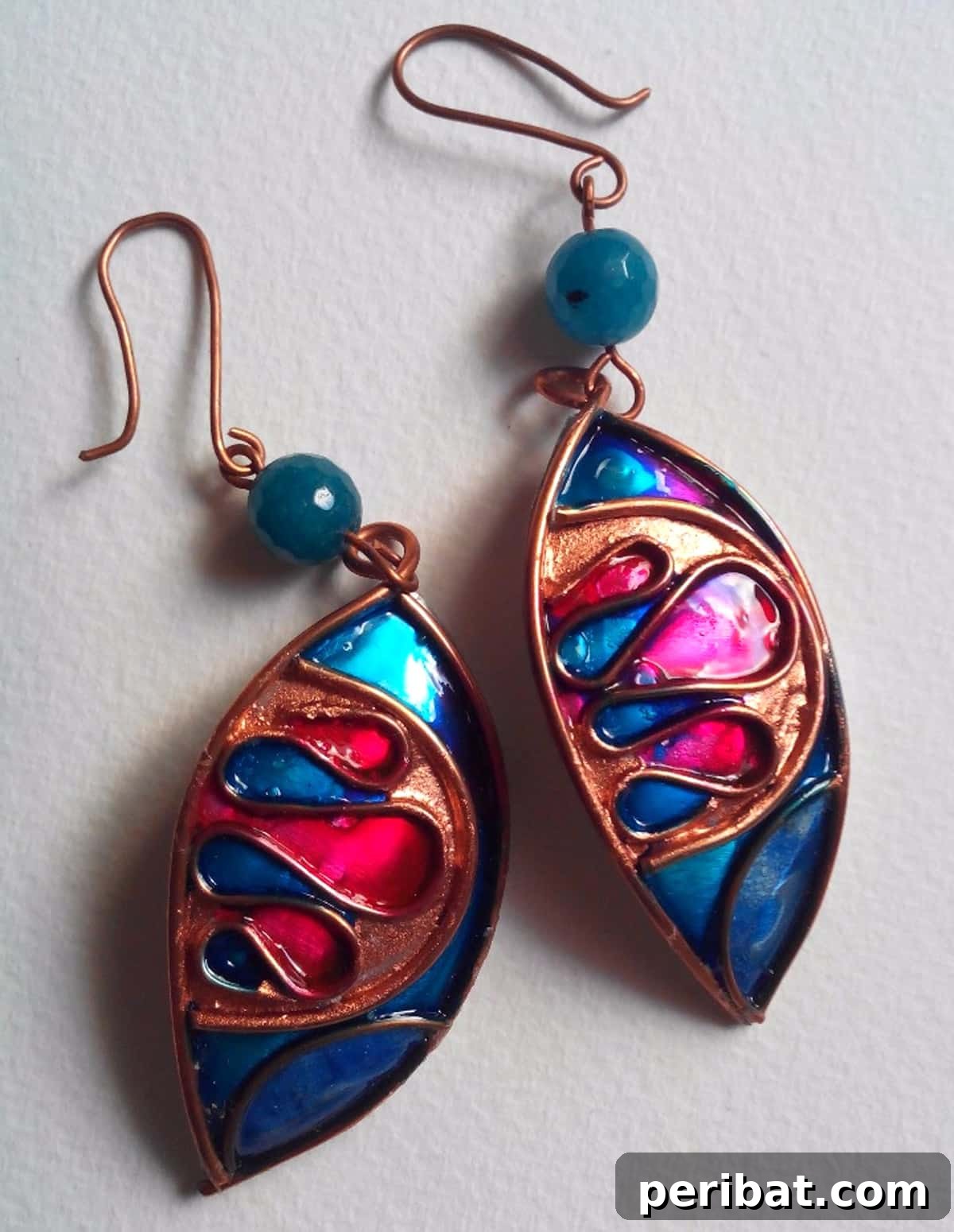 20 Hands-On Cloisonne Projects 4 pair faux cloisonne earrings