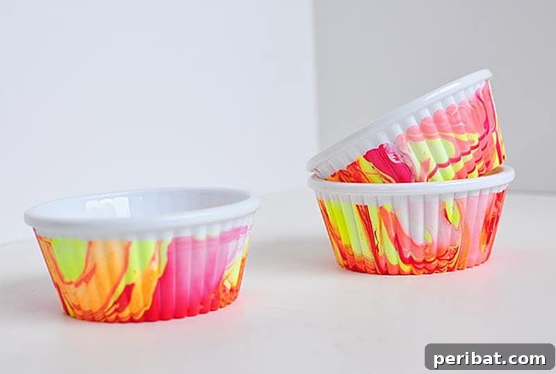 marbled party cups