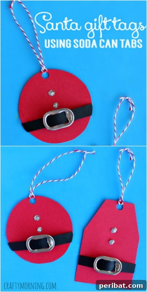 Soda Can Tab Santas