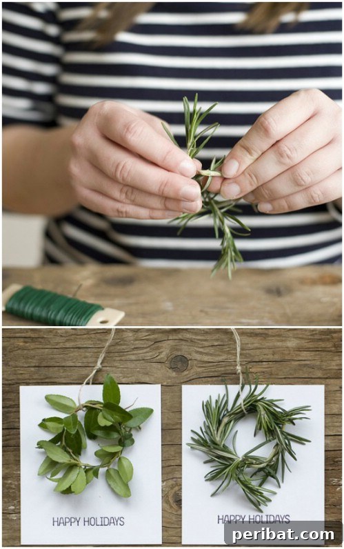 Mini Wreath Tags