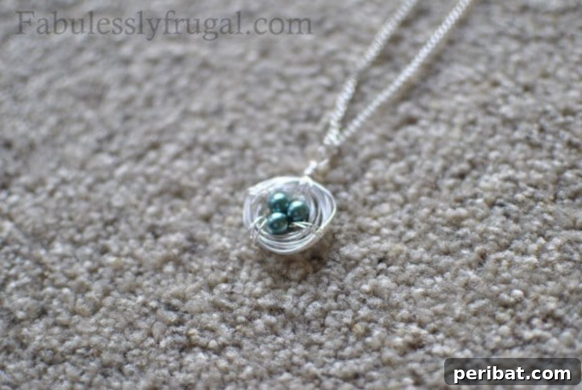 39 Adorable Handmade Gifts for Your Daughter 11 DIY Bird Nest Necklace - A Symbol of Love and Nurturing