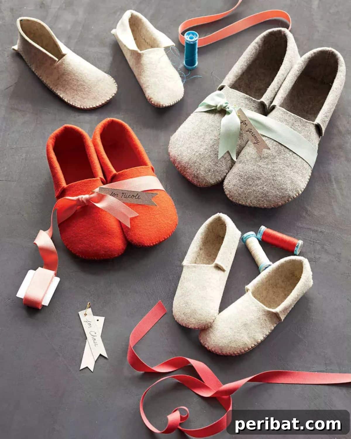 39 Adorable Handmade Gifts for Your Daughter 28 Handmade Sewn Felt Slippers for Ultimate Comfort