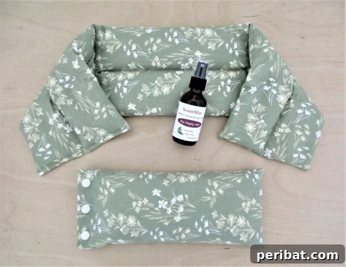 39 Adorable Handmade Gifts for Your Daughter 36 DIY Heated Neck Wrap and Eye Pillow for Relaxation