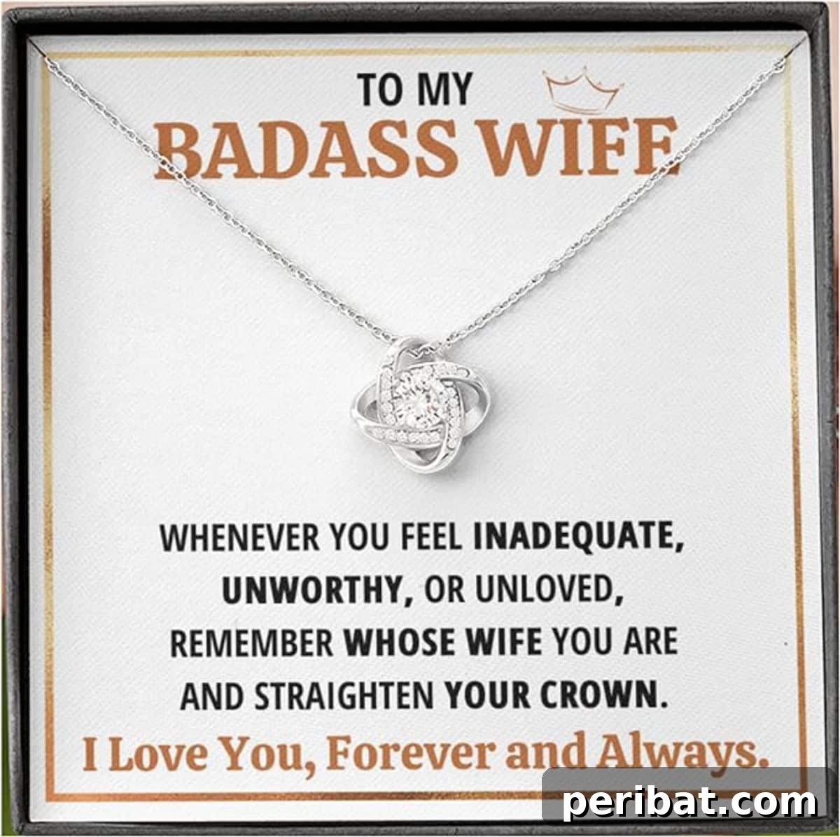 41 Loving Handmade Gifts for Your Wife 15 Necklace Gift From Husband - To My Badass Wife