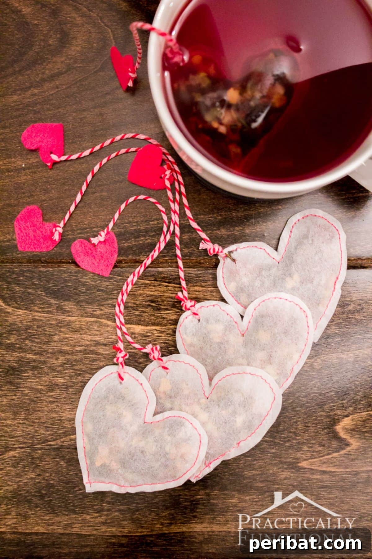 41 Loving Handmade Gifts for Your Wife 19 DIY Heart-Shaped Tea Bags for a Loving Brew
