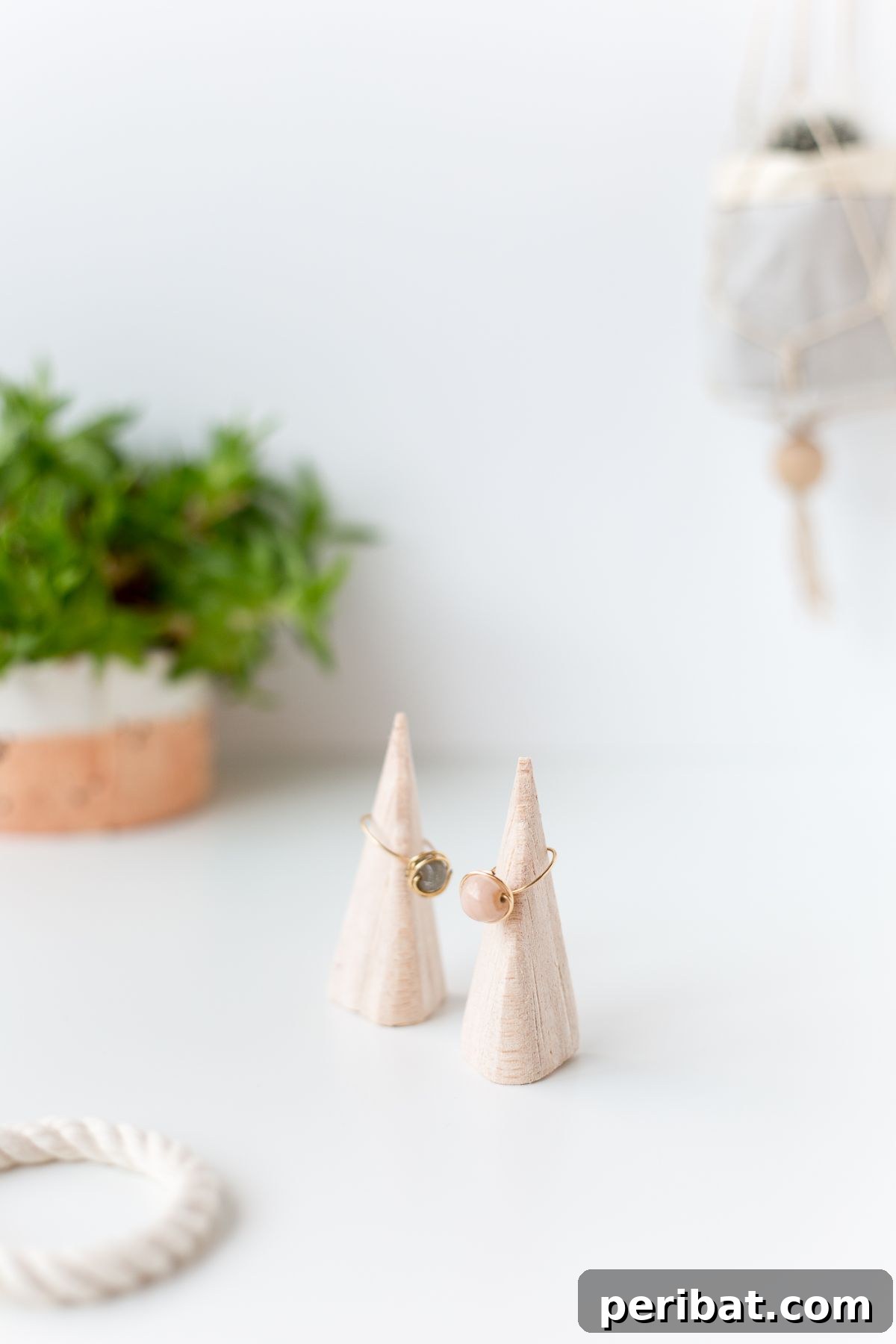 41 Loving Handmade Gifts for Your Wife 23 DIY Balsa Wood Ring Holders for Jewelry Organization
