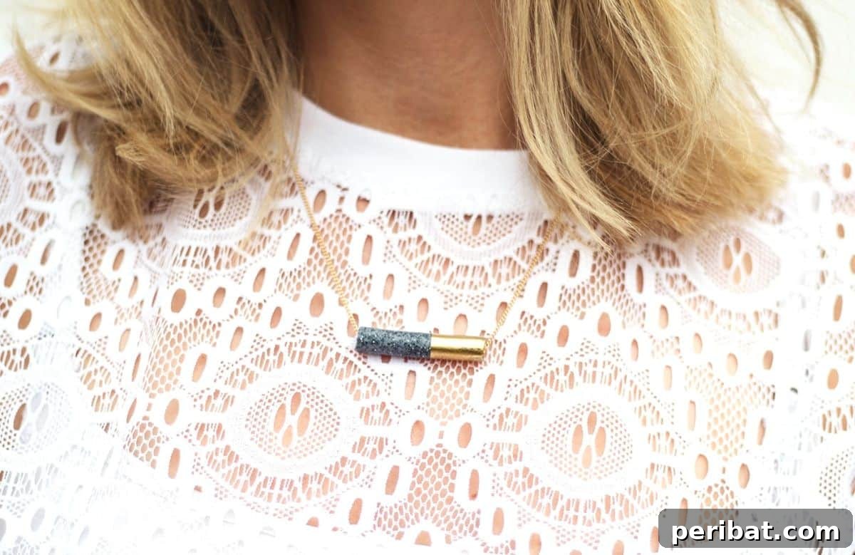 41 Loving Handmade Gifts for Your Wife 37 DIY Tube Bead Necklace - Unique and Dainty Jewelry