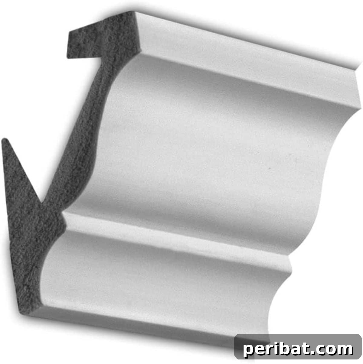 Elevate Your Space: Creative DIY Crown Molding Projects 14 Architectural Products by Outwater 6 Inch Sample Peel and Stick Crown Molding, White
