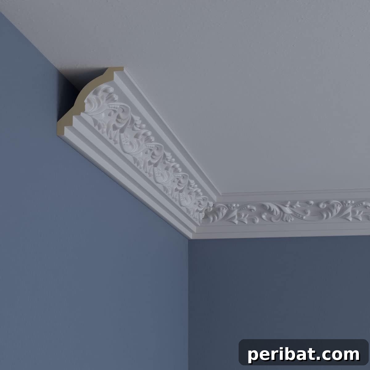 Elevate Your Space: Creative DIY Crown Molding Projects 3 Ekena Millwork Tristan Crown Moulding