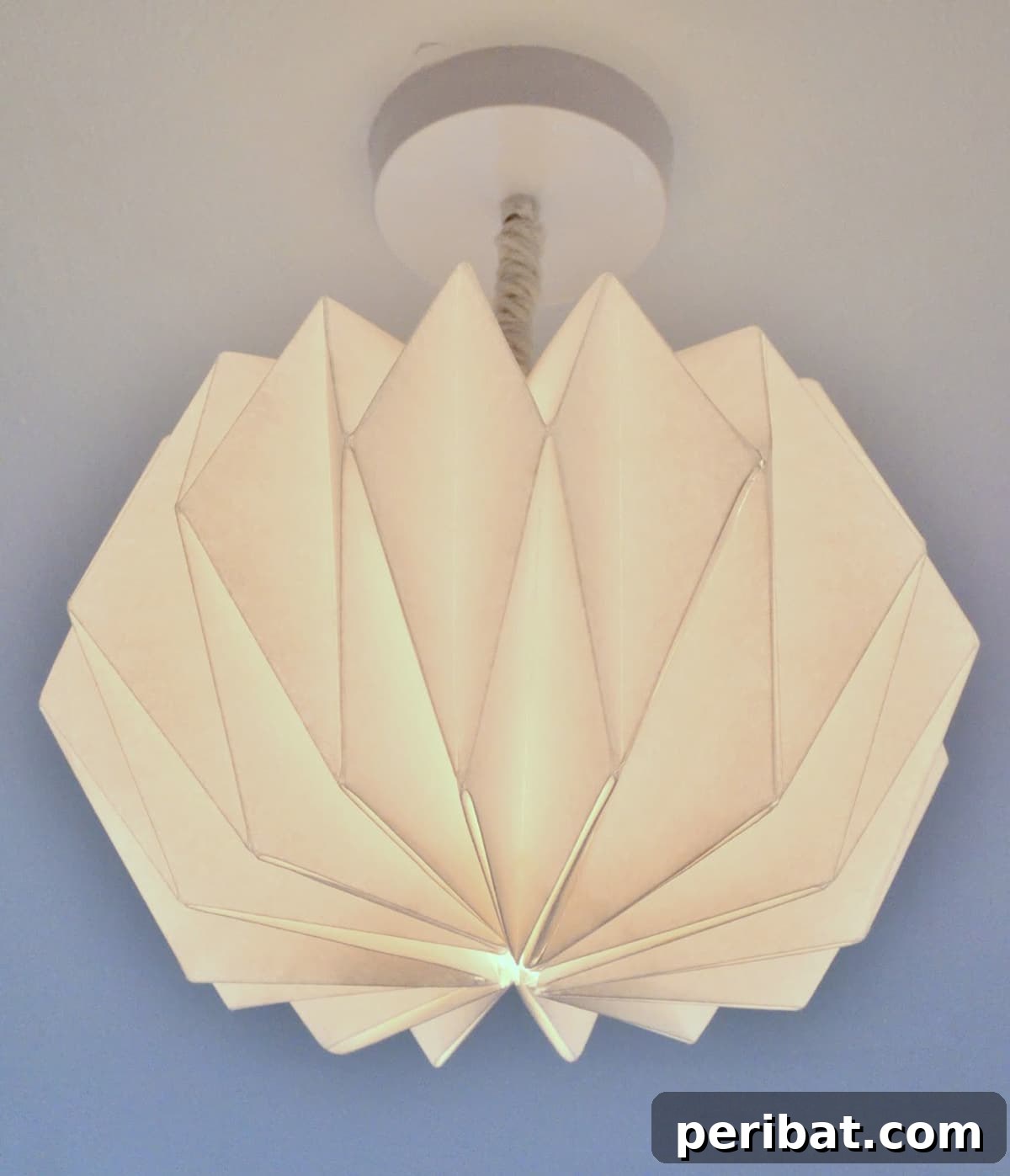 origami paper lampshade