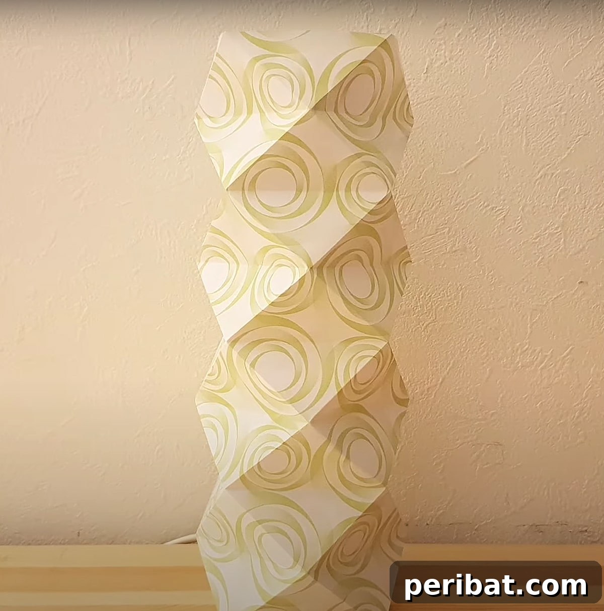 chic geometric origami paper night lamp