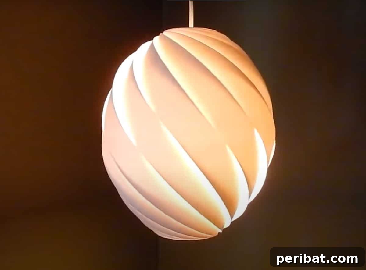 swirl pendant lamp