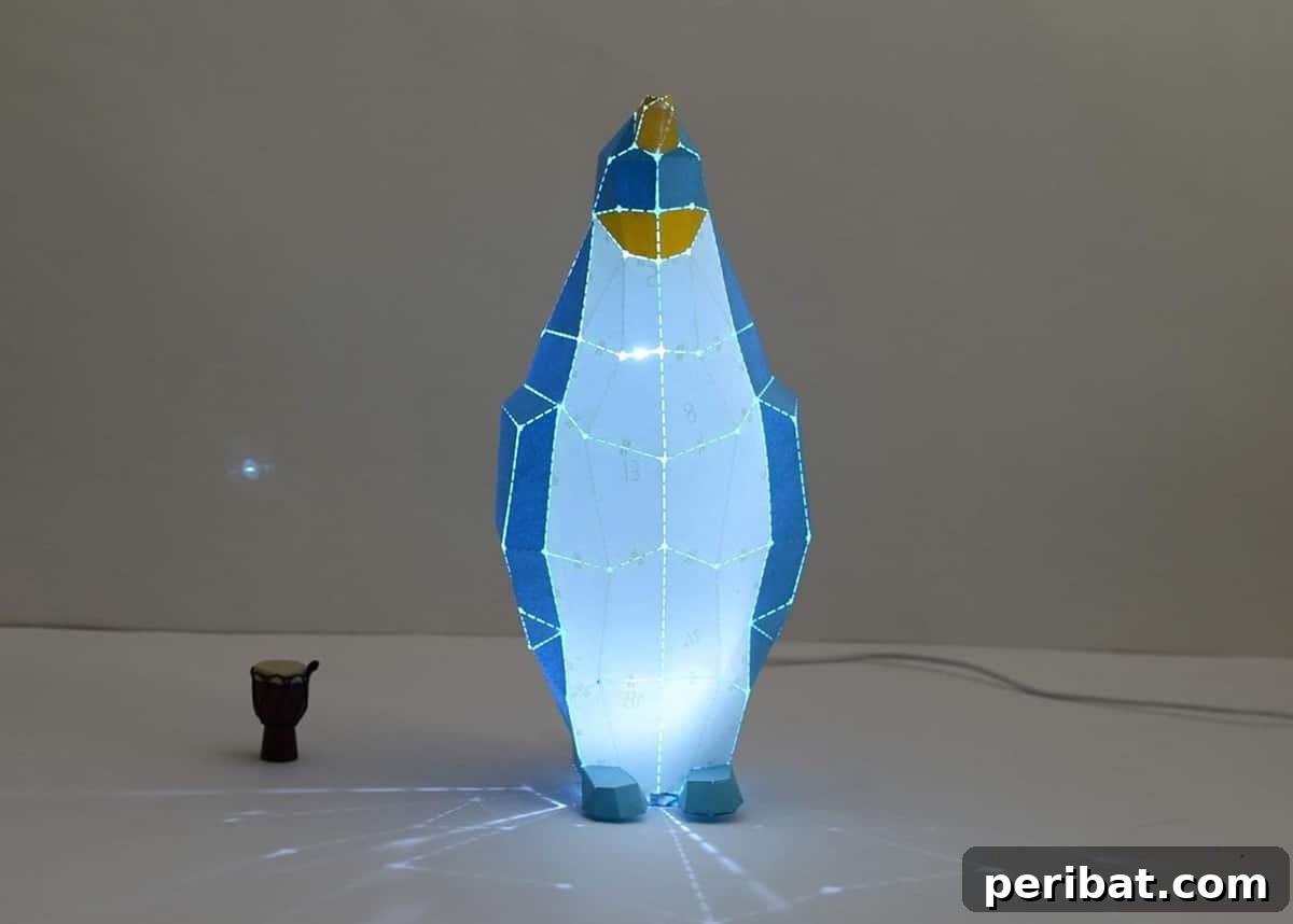 king penguin shaped lamp