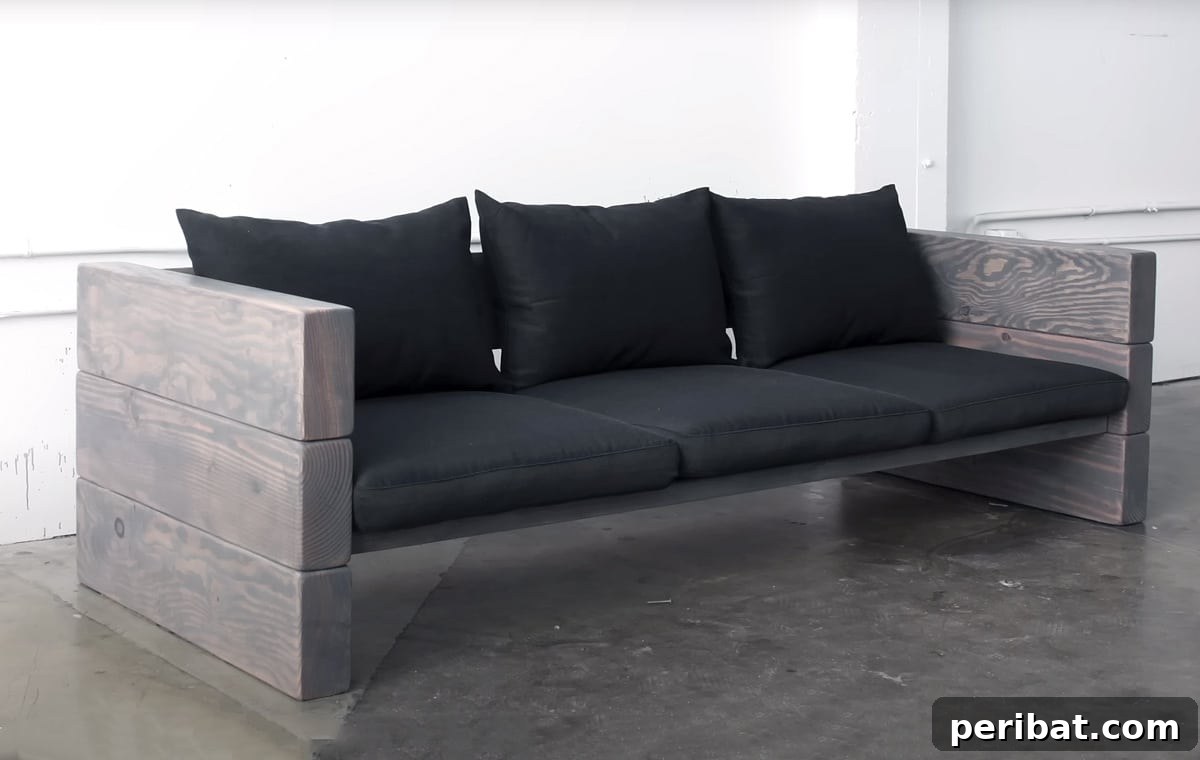 rustic outdoor sofa