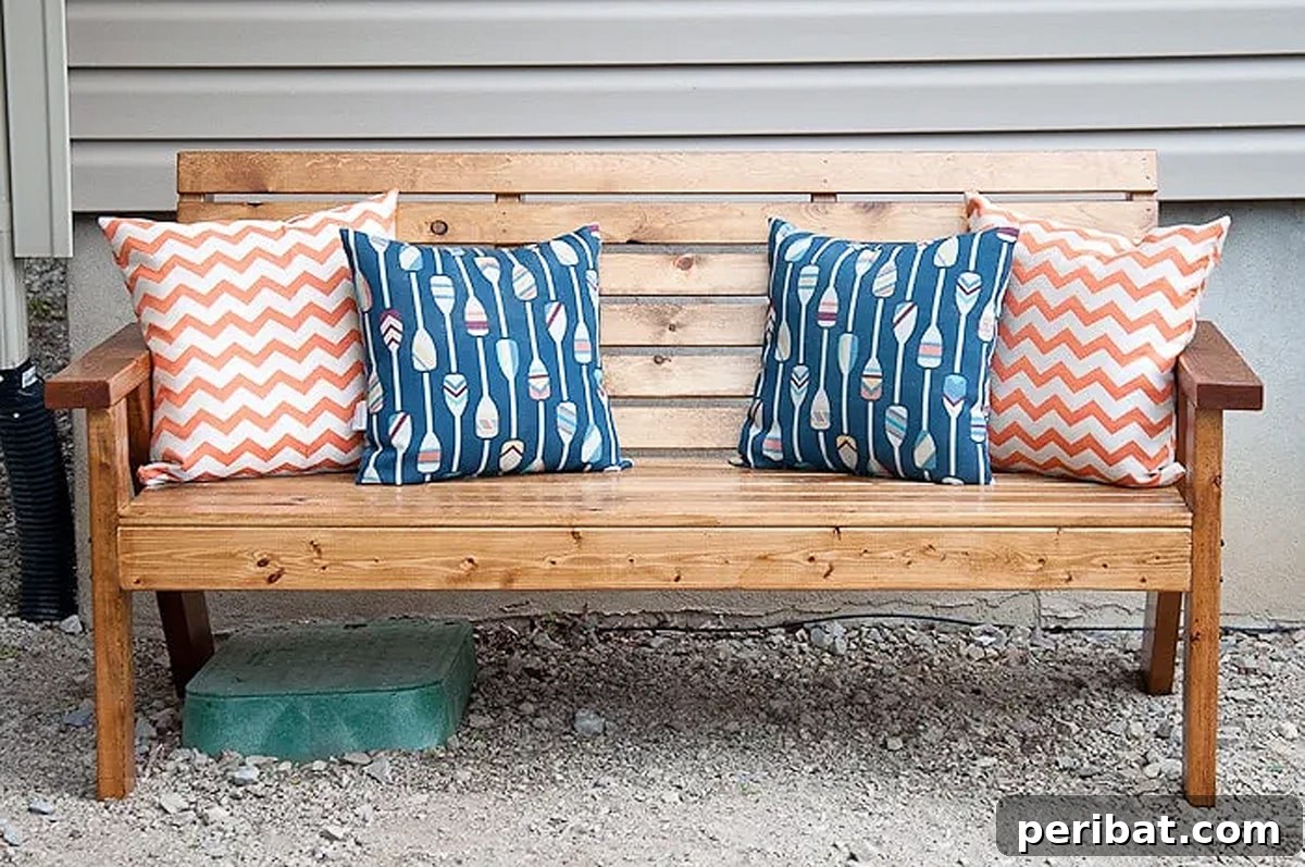 slatted sofa plan out side