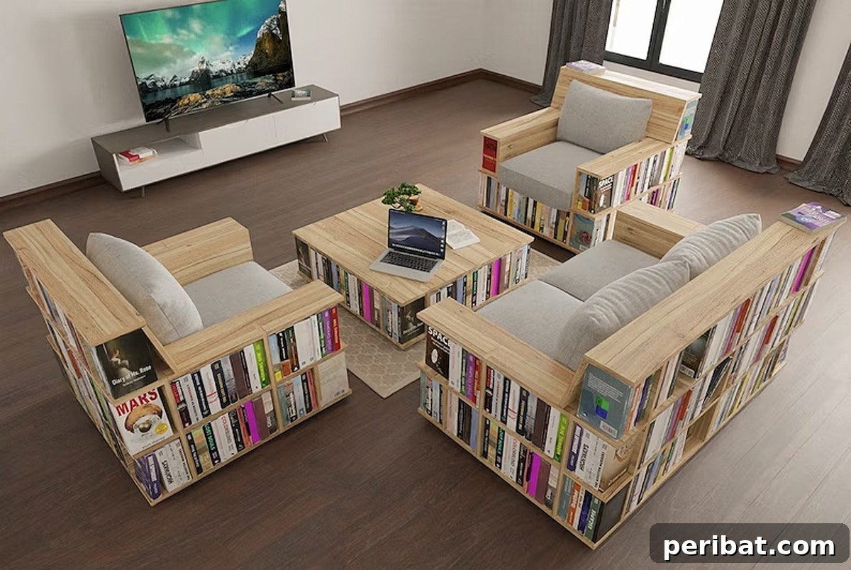 bookcase sofa