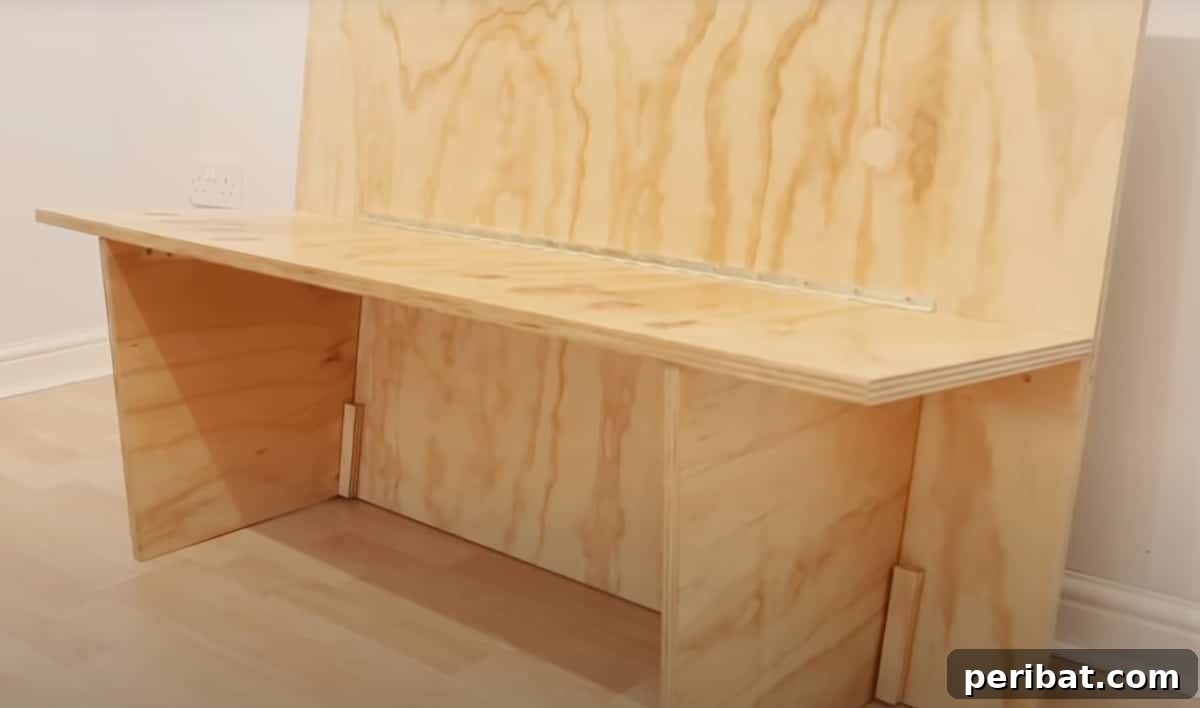 flat-pack folding plywood sofa