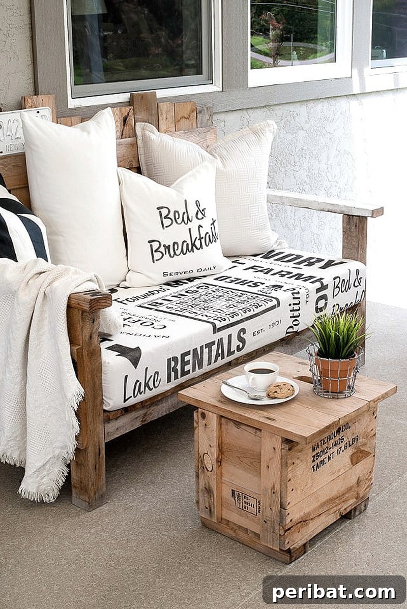 pallet wood sofa
