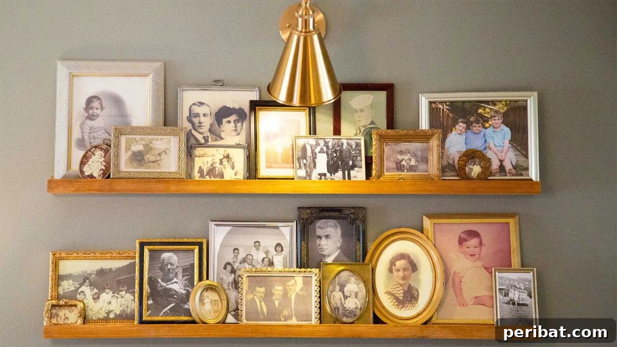 Compact DIY Picture Ledge for stylish, space-saving displays