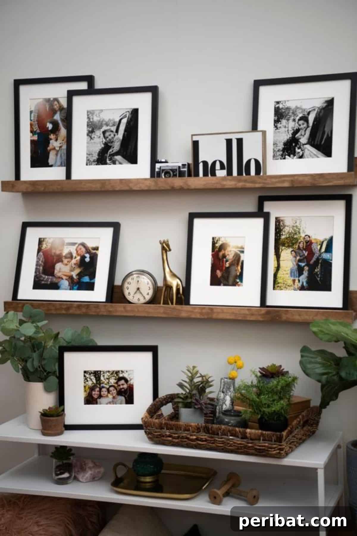 Practical Picture-Perfect Photo Ledge DIY
