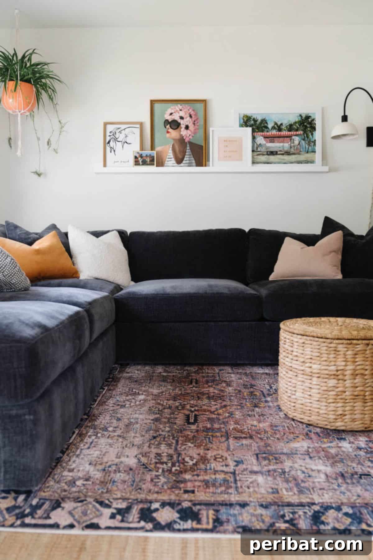 Expansive Large DIY Picture Ledge for living room upgrades