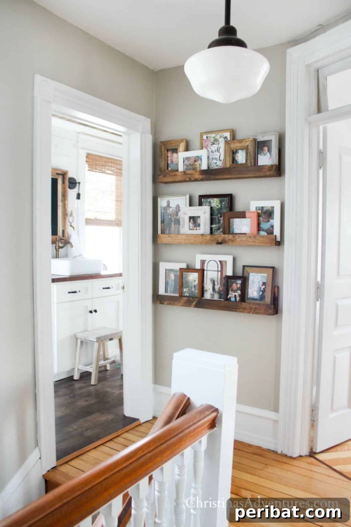 Ultra-affordable Easy DIY picture ledge for room decoration