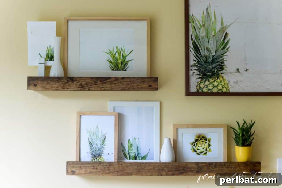 Elegant DIY Deep Picture Ledge for modern interiors
