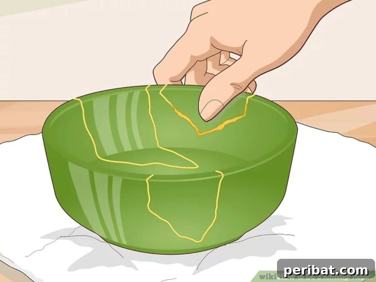 21 DIY Kintsugi Kits: Discover the Art of Golden Mending 18 Step-by-step Kintsugi repair method with illustrative pictures for easy understanding and execution.
