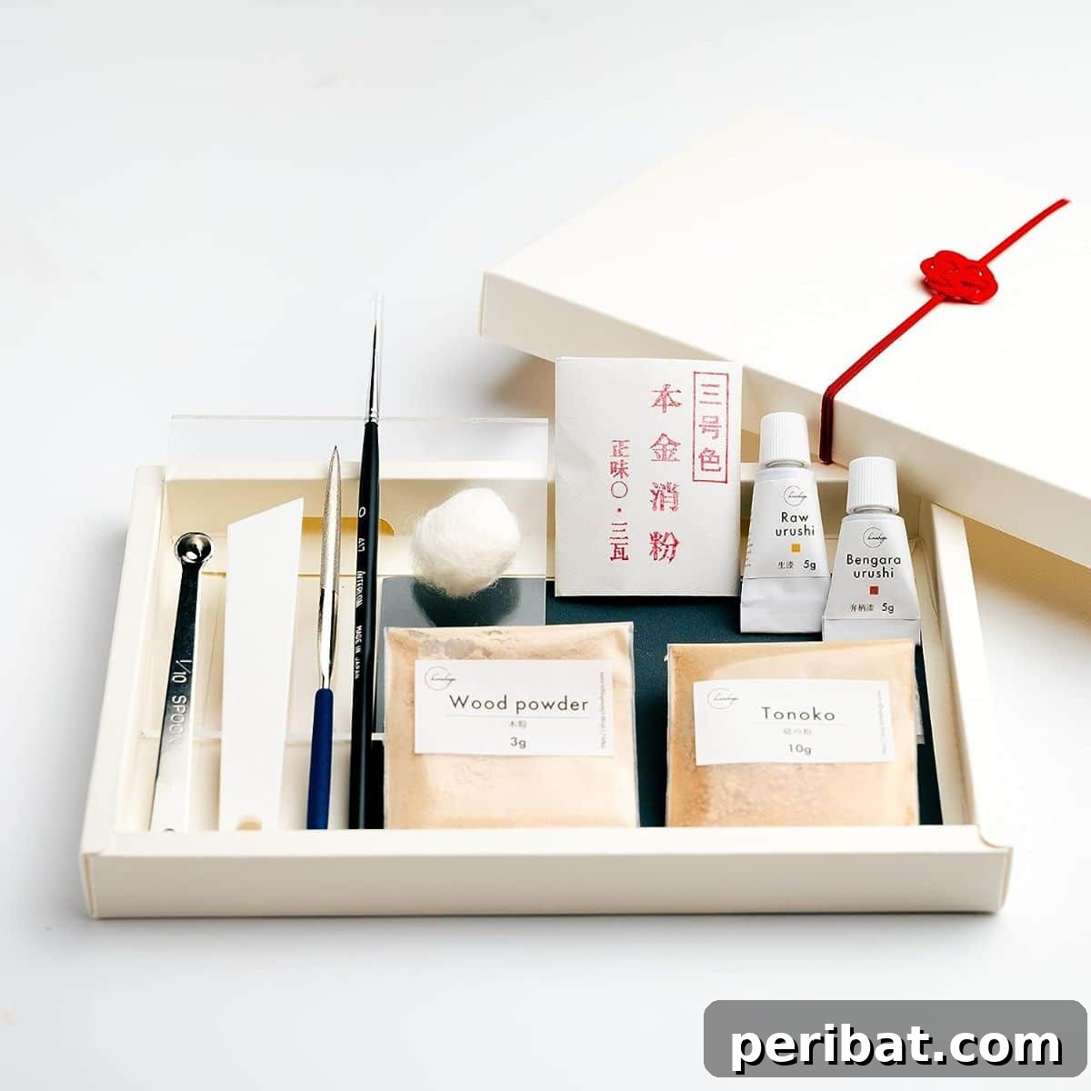 21 DIY Kintsugi Kits: Discover the Art of Golden Mending 6 Chimahaga Traditional Kintsugi Kit featuring authentic urushi lacquer and gold powder for traditional Japanese ceramic repair.
