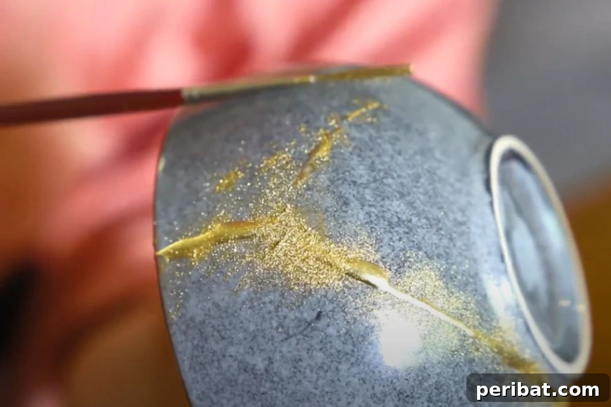 21 DIY Kintsugi Kits: Discover the Art of Golden Mending 9 Step-by-step guide on how to repair broken pottery with Kintsugi, demonstrating the simplicity of the process.