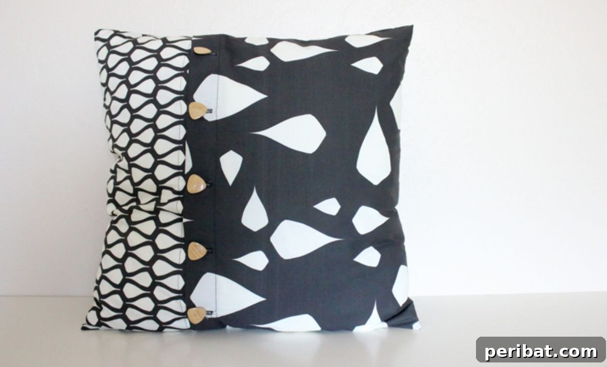 Stitch Your Style: Inspiring DIY Pillowcase Crafts 14 Buttoned-up Envelope Pillow Case