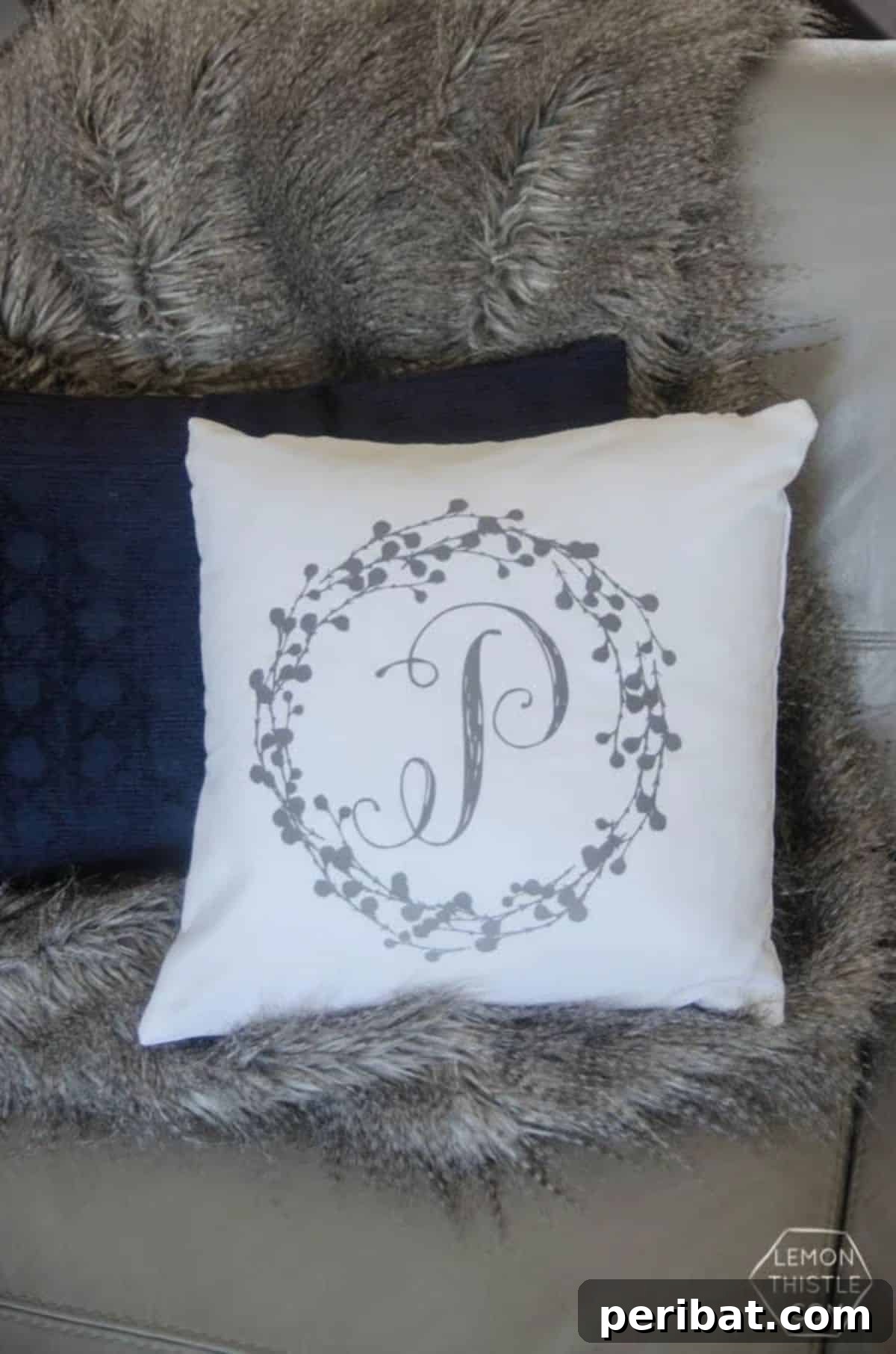 Stitch Your Style: Inspiring DIY Pillowcase Crafts 26 DIY Monogram Pillow