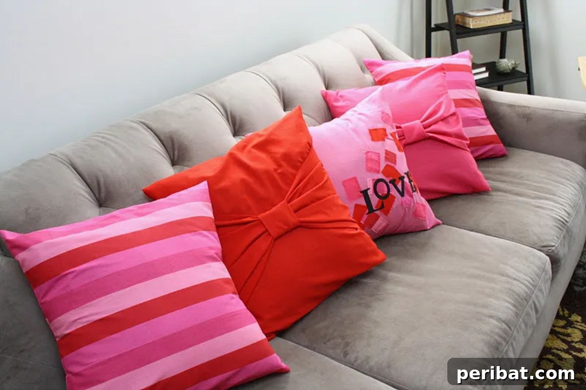 Stitch Your Style: Inspiring DIY Pillowcase Crafts 27 Love Pillow Case DIY