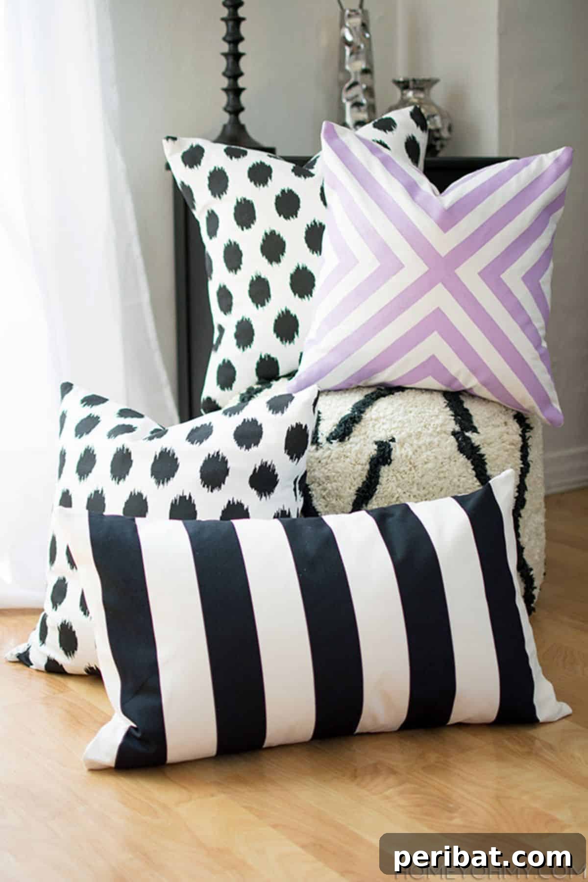 Stitch Your Style: Inspiring DIY Pillowcase Crafts 36 DIY No Sew Pillow Covers