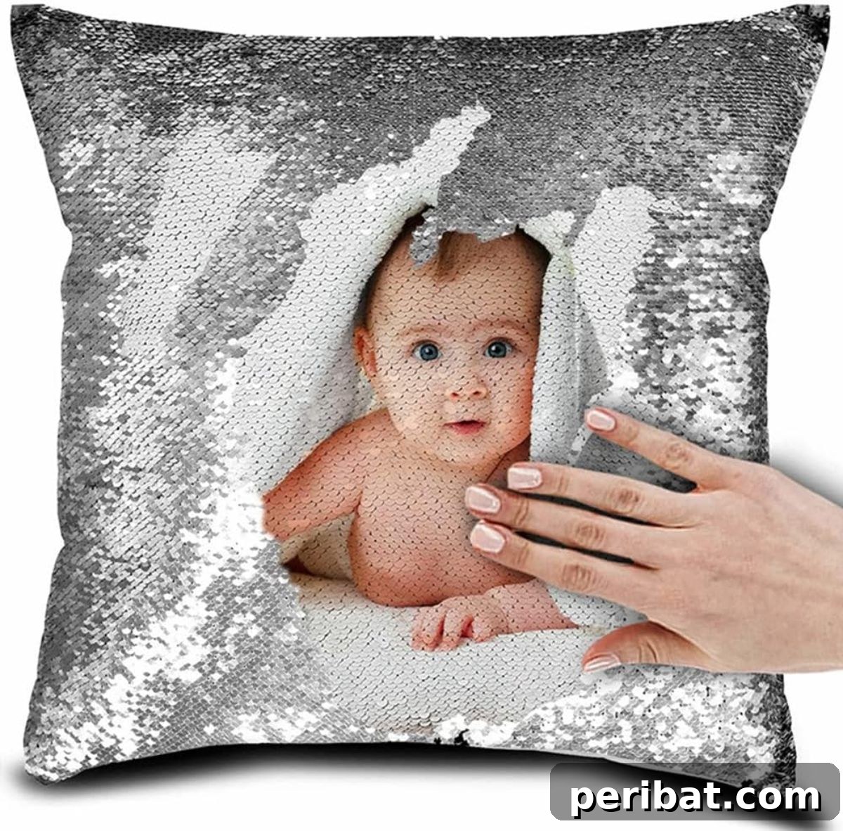Stitch Your Style: Inspiring DIY Pillowcase Crafts 47 Personalized Picture Magic Reversible Custom Throw Pillowcase, DIY Design Sequin Pictures