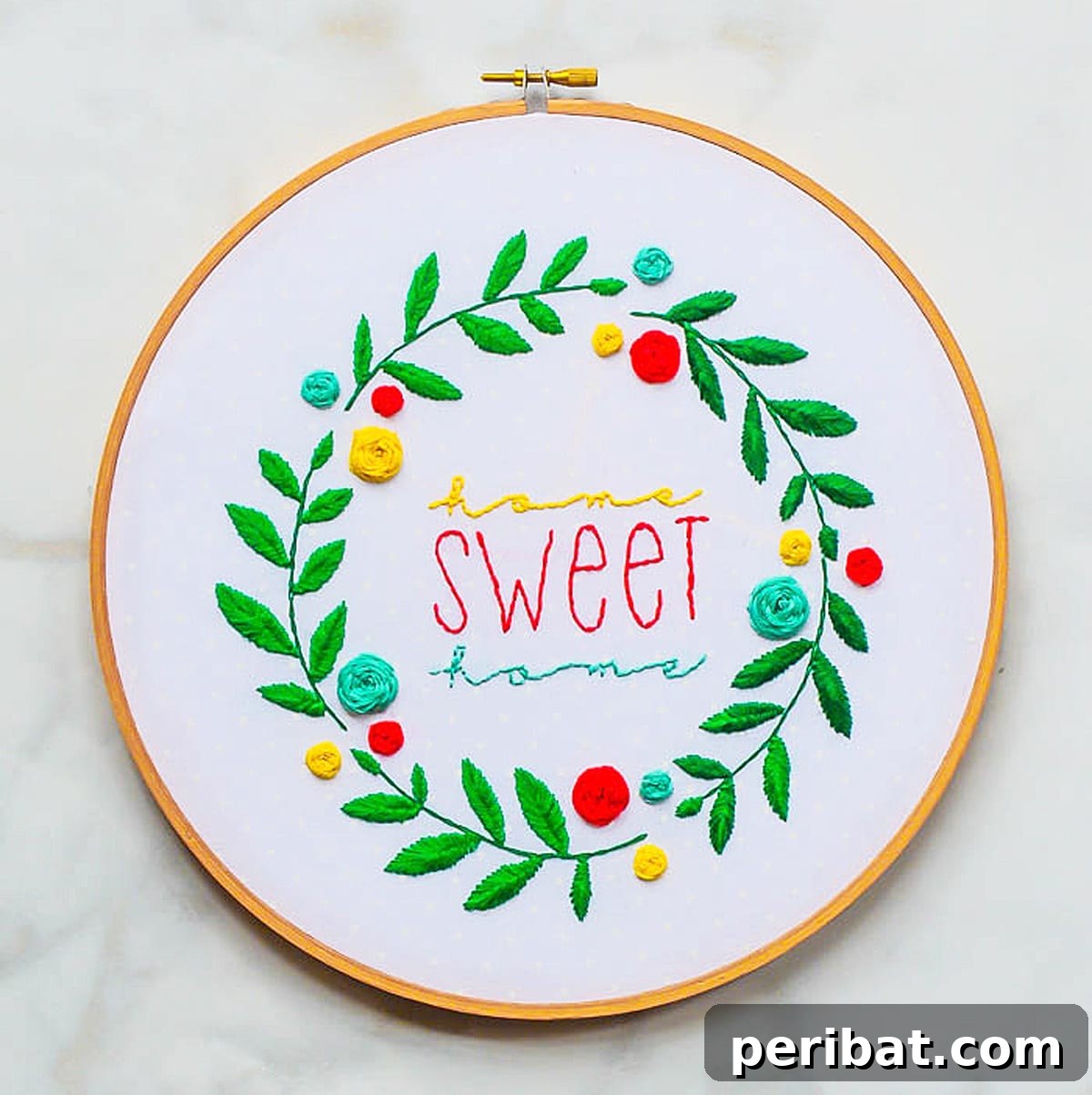 Creative DIY Floral Embroidery Ideas and Projects 14 Vibrant DIY Spring Embroidery Hoop Art featuring a lush floral arrangement in a decorative hoop