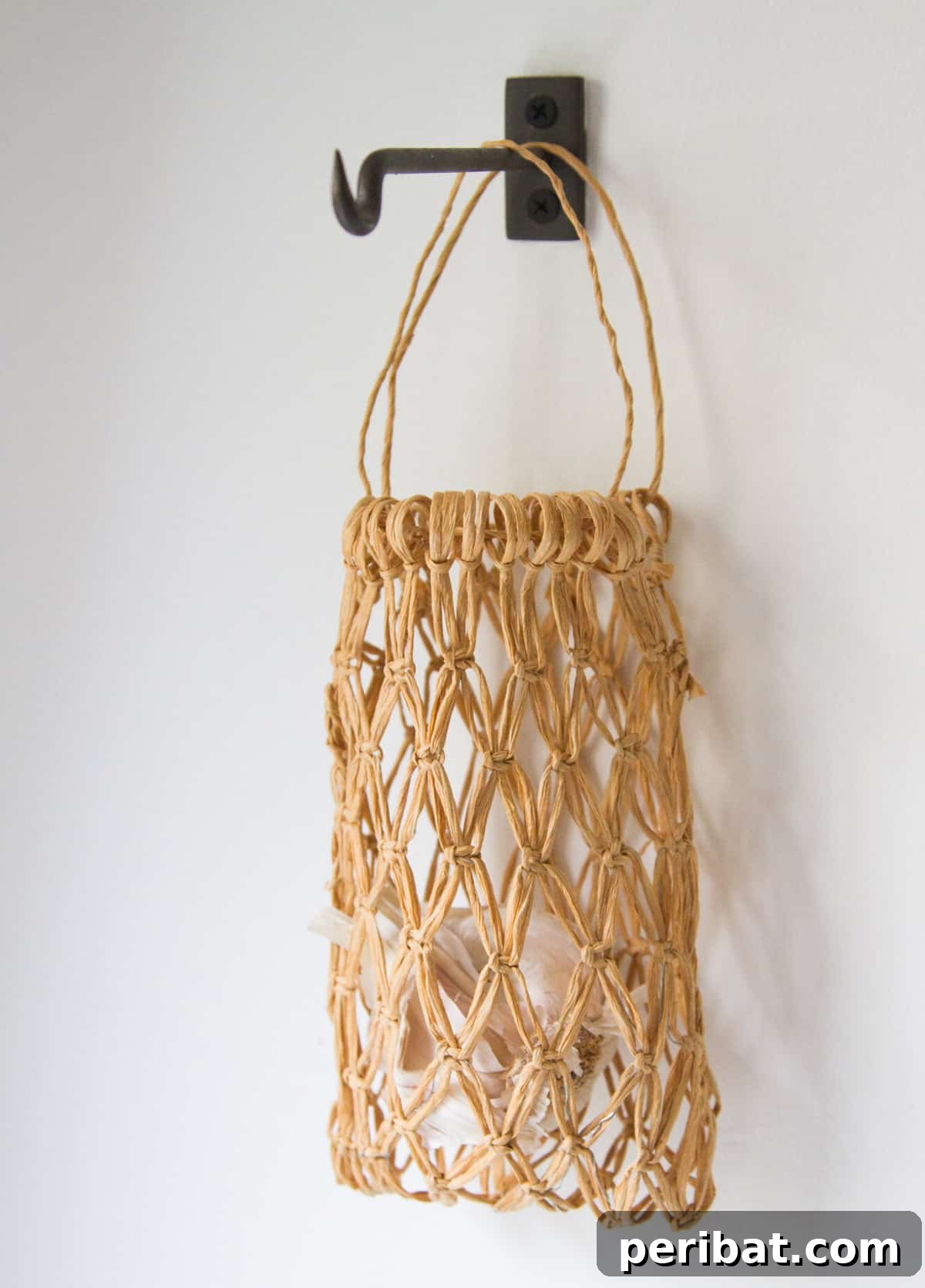 20 Creative DIY Basketry Projects & Kits 21 structured macrame basket hangs on hook
