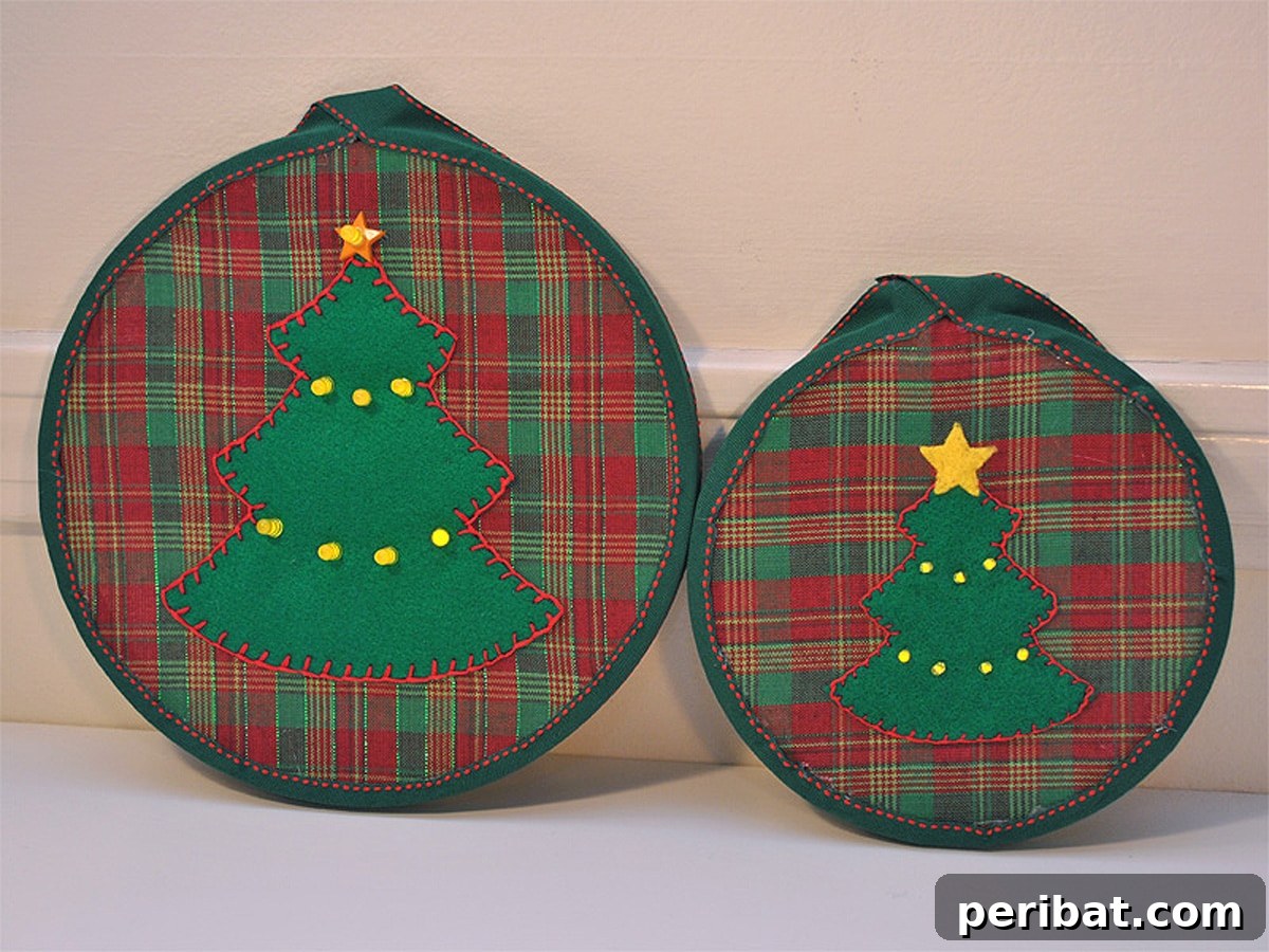 Stitch Your Way to a Merry Christmas: 48 DIY Embroidery Designs 12 A sparkling Christmas tree LED embroidery project, combining traditional craft with modern technology.