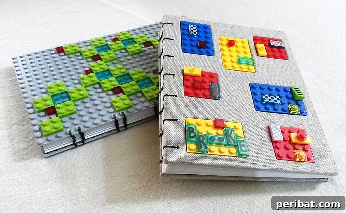 Bind Your Own Books 21 Creative DIY Projects 13 Lego pattern magazine