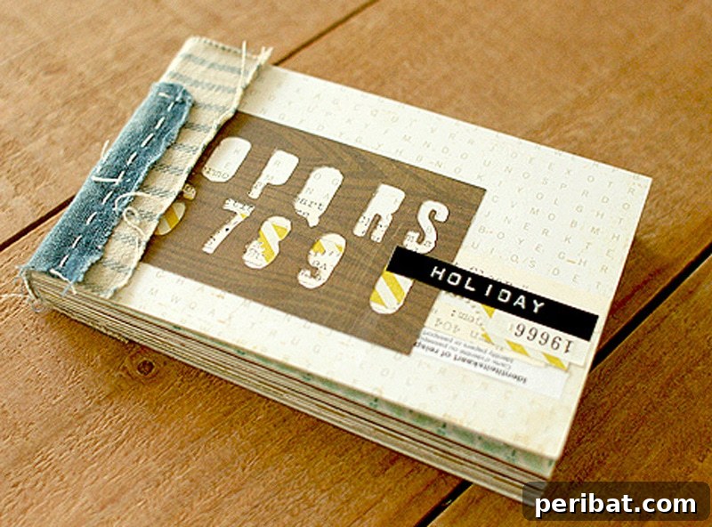 Bind Your Own Books 21 Creative DIY Projects 14 mini album placed on wooden table