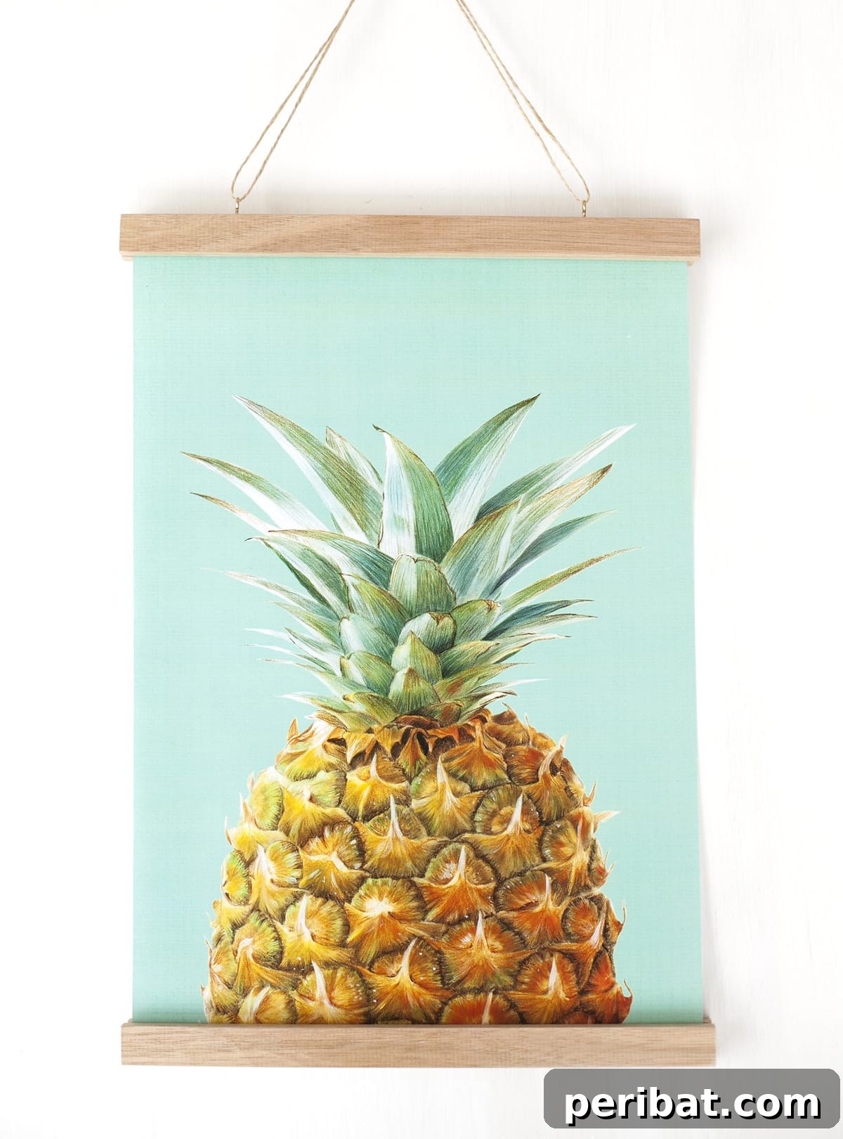 43 Creative DIY Photo Display Solutions 15 hanger poster and pineapple picture