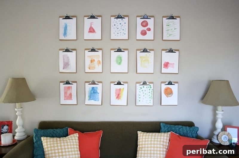 43 Creative DIY Photo Display Solutions 22 clipboard wall
