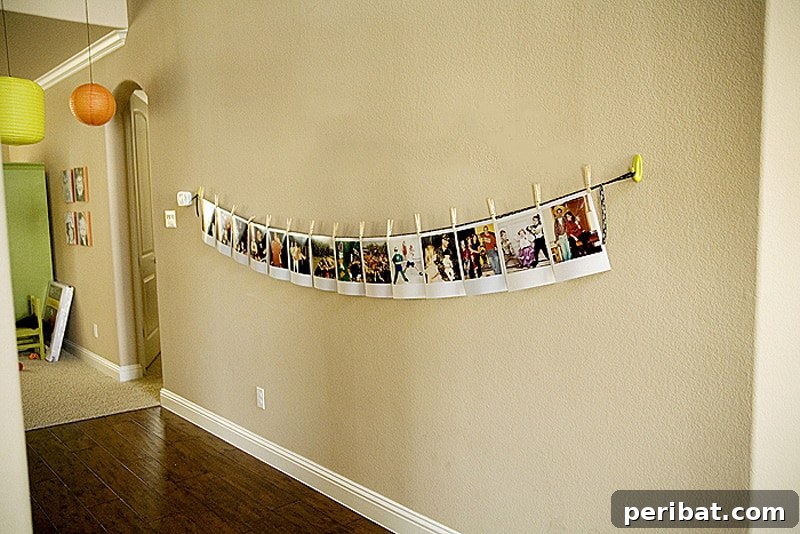 43 Creative DIY Photo Display Solutions 23 print your photos as polaroids and hang
