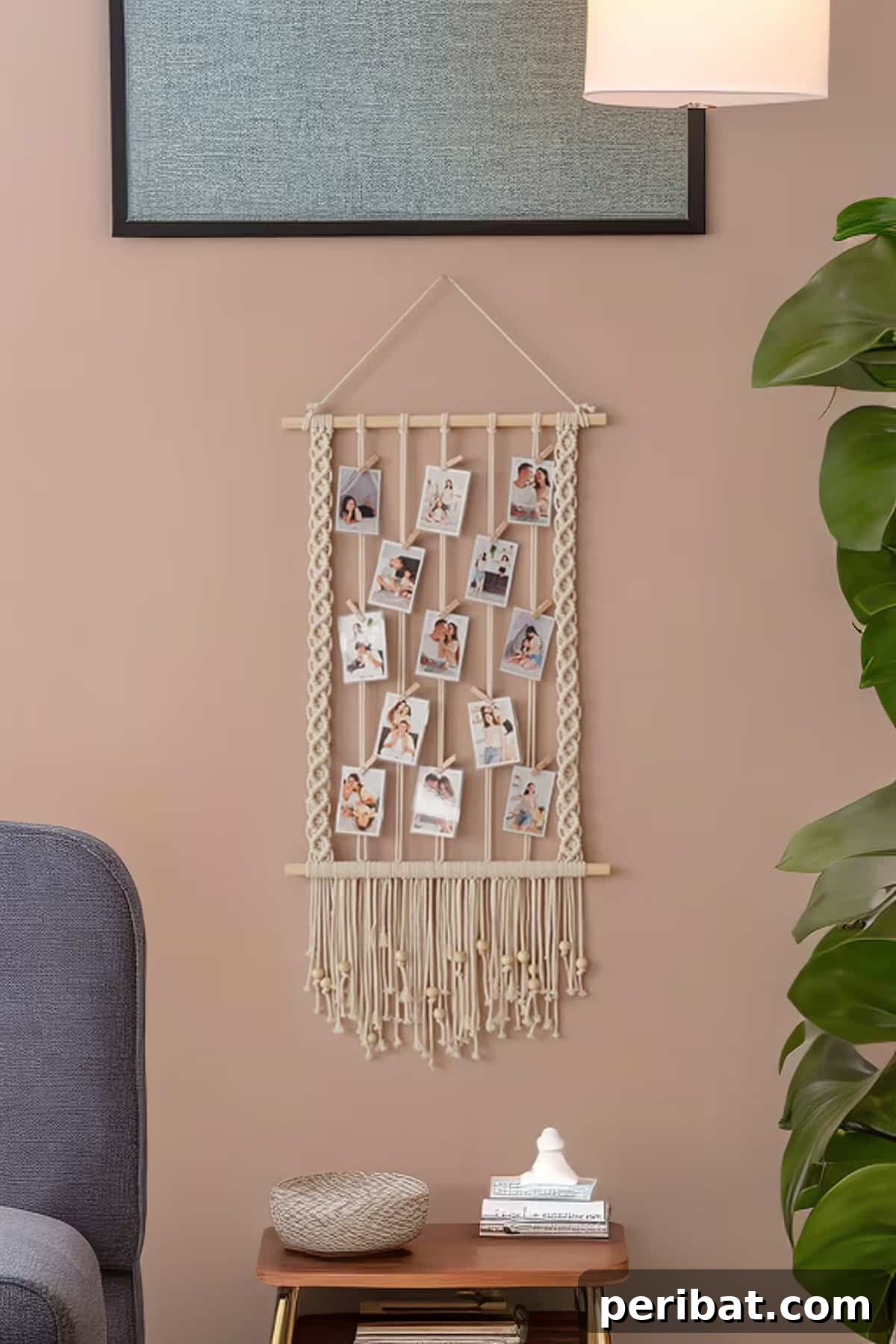 43 Creative DIY Photo Display Solutions 43 macrame photo hanger